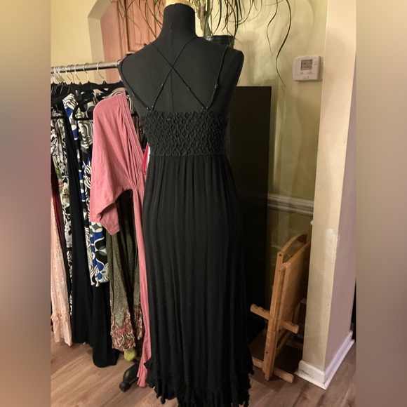 Free People Adela Black Lace Dress - Picture 2 of 3